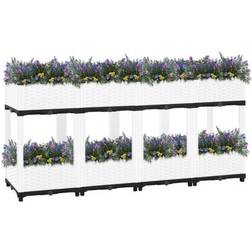 vidaXL Fioriera Rialzata 160x40x71 cm in Polipropilenecod Mxl 95112