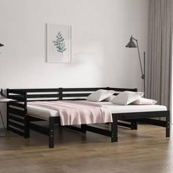 vidaXL Daybed massivt fyrretræ Sofa 3 personers