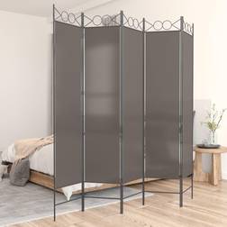 vidaXL 5-panels stof Rumdeler