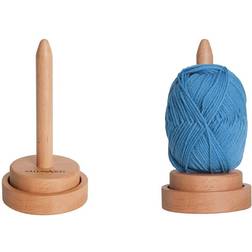 Spinning yarn holder, wooden