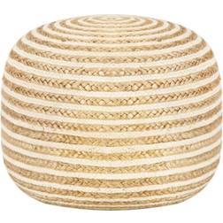 vidaXL Pouf Lavorato A Mano 45x30 cm In Juta Puf