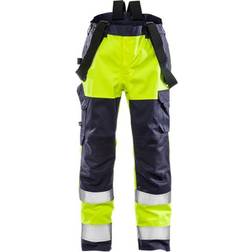 Fristads Airtech skalbukser 2152, Hi-vis Gul/Marine