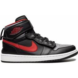 Nike Air Jordan 1 Hi FlyEase M - Black/Smoke Grey/White/Gym Red