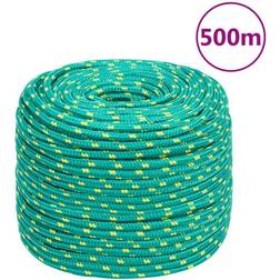 vidaXL Boat Rope Green 10 mm 500 m Polypropylene