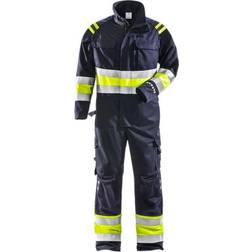 Fristads kedeldragt 8174 ATHS, Marine/Hi-Vis gul