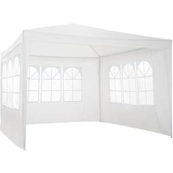 tectake Gazebo Baraban 3 x 3 m Con 3 Pareti Laterali