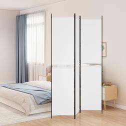 vidaXL 3-panels stof Rumdeler