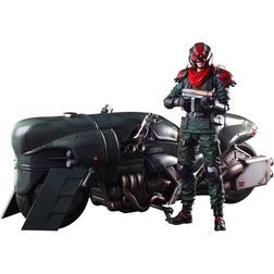 Final Fantasy VII Remake Play Arts Kai Actionfigur & Vehicle Shinra Elite Security Officer & Bike