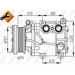 NRF Kompressor, Klimaanlage 32247