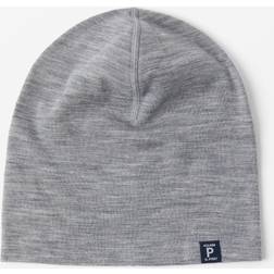 Polarn O. Pyret Merino Wool Kids Beanie Hat Grey 9-24m x 48/50