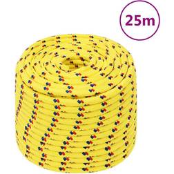 vidaXL Boat Rope Yellow 14 mm 25 m Polypropylene