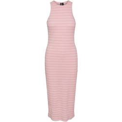 Pieces Melanie Midi Dress - Begonia Pink