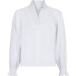 Neo Noir Brielle Solid Shirt - White