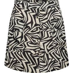 Continue Niki Graphic Skirts - Black/Off White