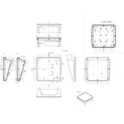 Bopla BoPad BOP 2222 P-9005-SET Boîtier pupitre 203 x 220 x 83.70 ABS noir (RAL 9005) 1 pc(s)