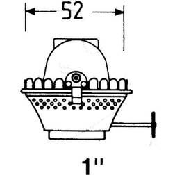 Brännare till oljelampa DHR, 1"