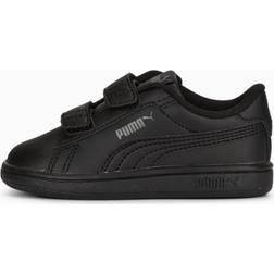 Puma Smash 3.0 Leather V Sneakers für Babys Schuhe Für Kinder, Schwarz/Grau, Größe: 19, Schuhe