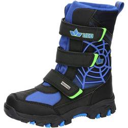 Lico Sindre V Schneestiefel, schwarz/blau/Lemon