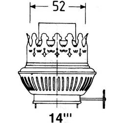 Brænder messing for 14