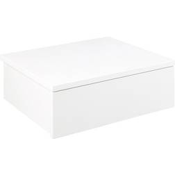 AC Design Furniture Avignon Nuit Accroché 1 Tiroir Blanc Table de chevet 32x37cm