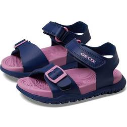 Geox FOMMIEX Gir Sandal, Navy/DK PINK