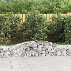vidaXL Arched Gabion Baskets 3 Iron