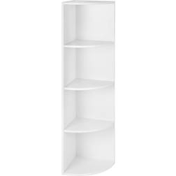 Vasagle 4 Tiers Corner Freestanding Storage Shelves LBC42WT Book Shelf
