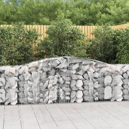 vidaXL 10x Paniers À Gabions Arqués Cages 400x50x80/100 cm