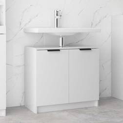 vidaXL High Gloss White Bathroom Cabinet