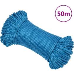 vidaXL Arbeitsseil Blau 6 mm 50 m Polypropylen N/A