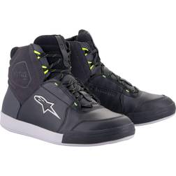 Alpinestars MC-Sko Chrome Waterproof, Sort/Mørkegrå/Neongul