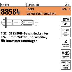 Fischer FZA 12 M 8 D/10 Durchsteckanker 60653 25 St.