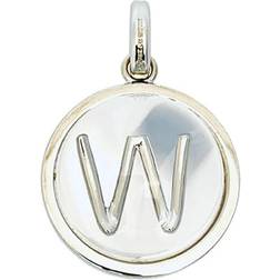 Burberry Marbled Alphabet Charm - Silver