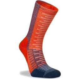 Hilly Active Crew Min Socks - Orange/Burgundy