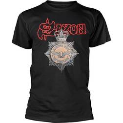 Saxon Unisex Strong Arm Of The Law T-Shirt - Black