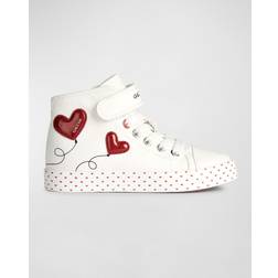 Geox Kids Heart Motif High-Top Trainers