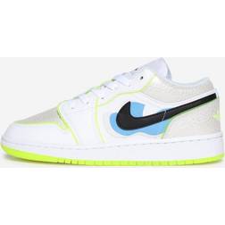 Jordan Air 1 Low SE GS 'Warped Swoosh' - White