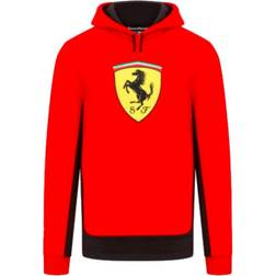 Puma Scuderia Ferrari Big Shield Hoodie Men - Rosso Corsa