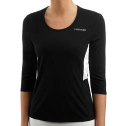 Head Women's Club Tech 3/4 Shirt - Black