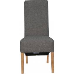 HJ Home Scroll Back Pine/Polyester/Plywood Armchair