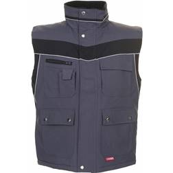 Planam Plaline Vinter Vest - Rød/Skiffer