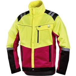 L+D worky Giubbotto protezione forestale comfort taglia giallo fluo rosso