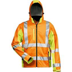 Elysee Warnschutz-Softshell-Jacken JIM und HOSS orange-gelb