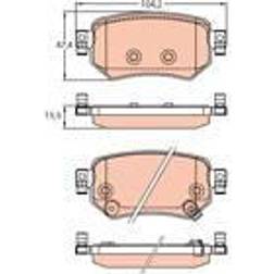 TRW Pastiglie Freno Mazda 6 Sedan 6 Station Wagon