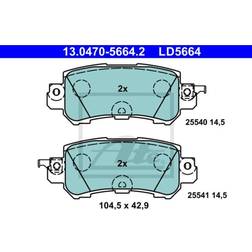 ATE Bremsbelagsatz, Scheibenbremse Hinterachse 13.0470-5664.2