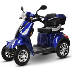 E-Scooter blau 4 Räder 25 km/h Seniorenmobil