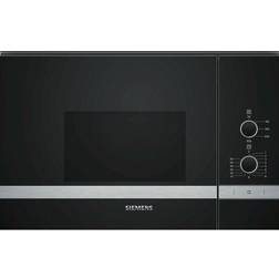 Siemens eingebaute Mikrowelle 25l 900w bf550lmr0 Edelstahl, Schwarz