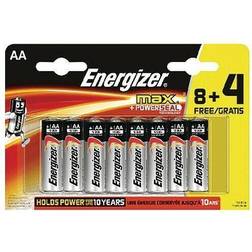 Energizer Max AA Alkaline 12-pack Silver/Black