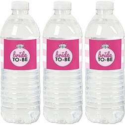 Bride-to-be bachelorette party water bottle sticker labels 20 ct