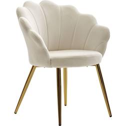 Wohnling Elegant Spisestuestol Velvet Med Guldben Lænestol